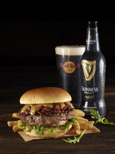 Hard Rock Guinness Jameson burger en bier duet